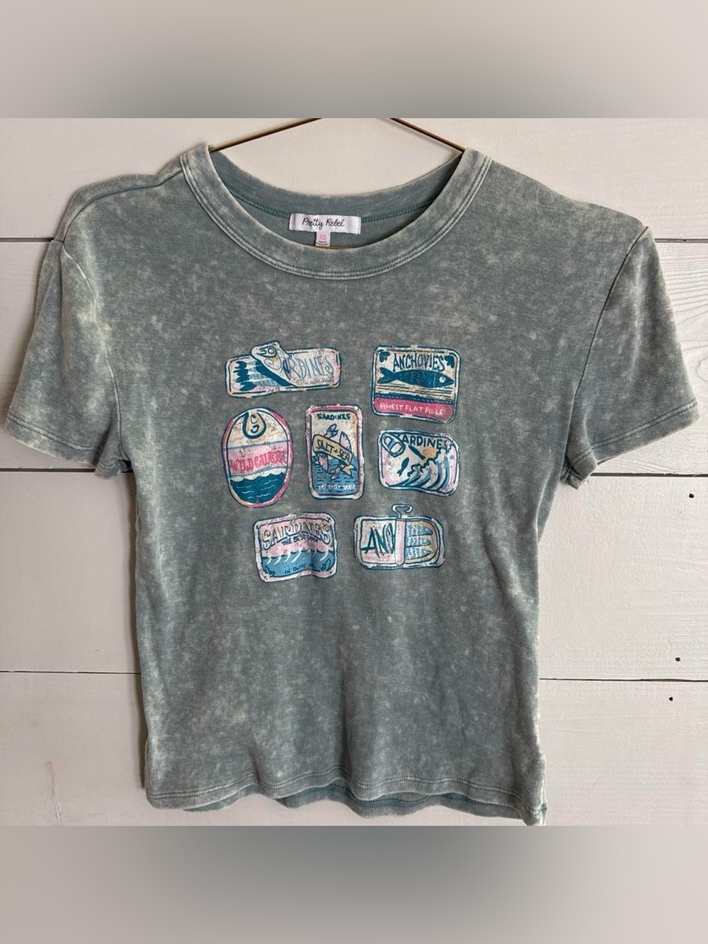 Green Washed Graphic Tee - Short Sleeve